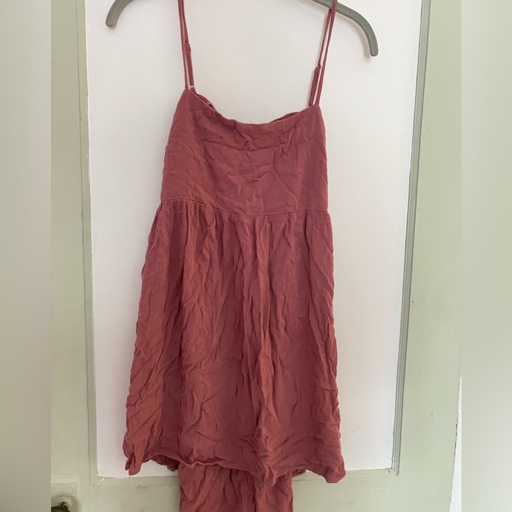 beachy mini dress open back
